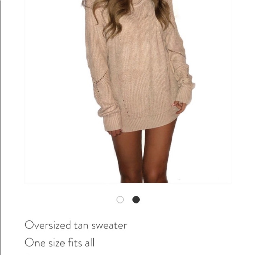 Mono b oversized tan sweater.